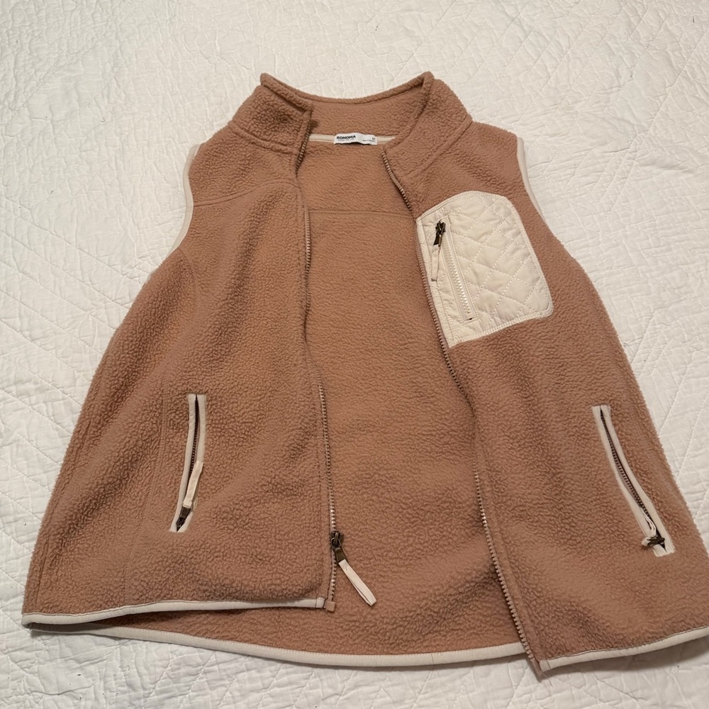 Sonoma Pink Fleece Vest